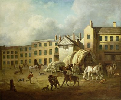 A Town Scene by George Garrard